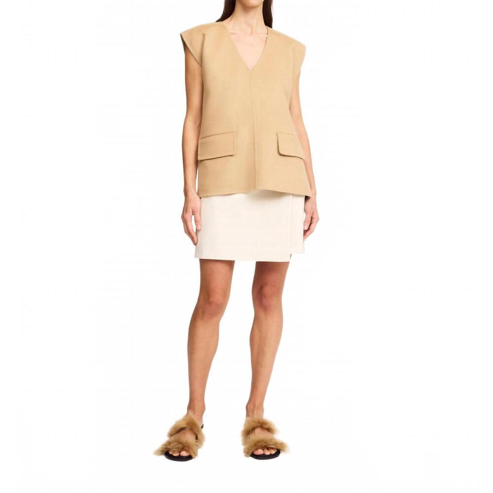 NEW BY MALENE BIRGER esma mini skirt in pearl